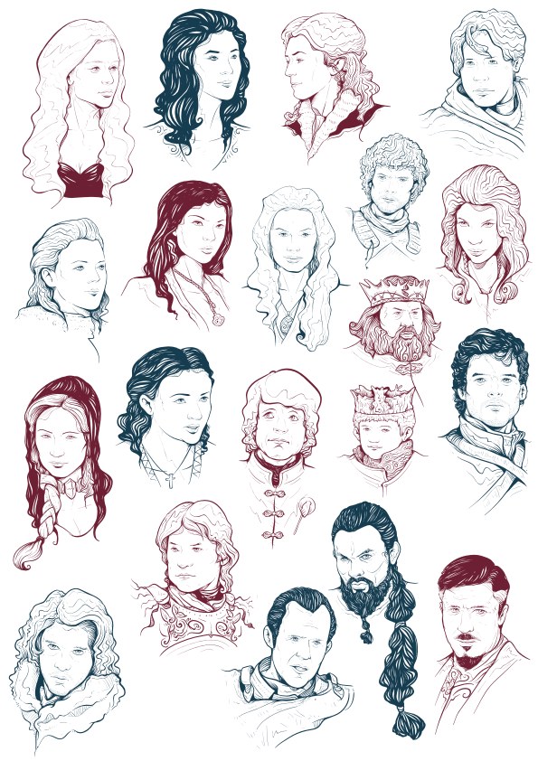 595x842 Game Of Thrones Free Vector Download In Cdr