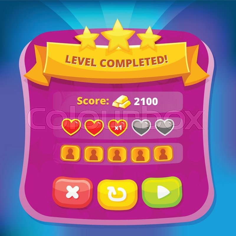 Vector Game Design Interface 800x800 Vector Game Design Interface