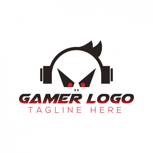 626x626 Gamer Logo With Tagline Vector Free Download