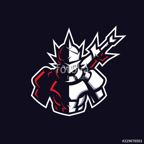 500x500 Knight Mascot Gaming Logo Stock Image And Royalty Free Vector