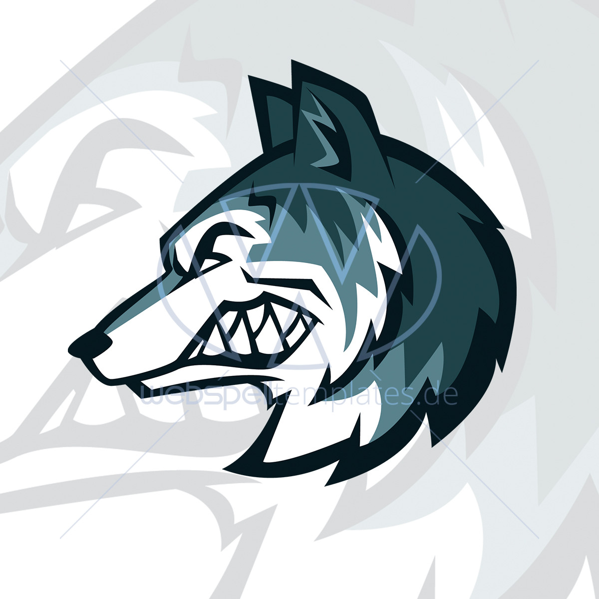 1200x1200 Webspell Templatesvector Wolf Clan Logo