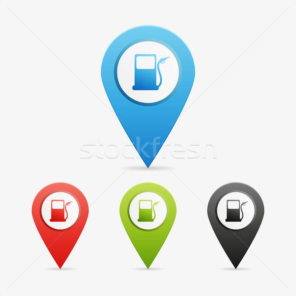 600x600 Vector Gas Station Pointers Vector Illustration Filip