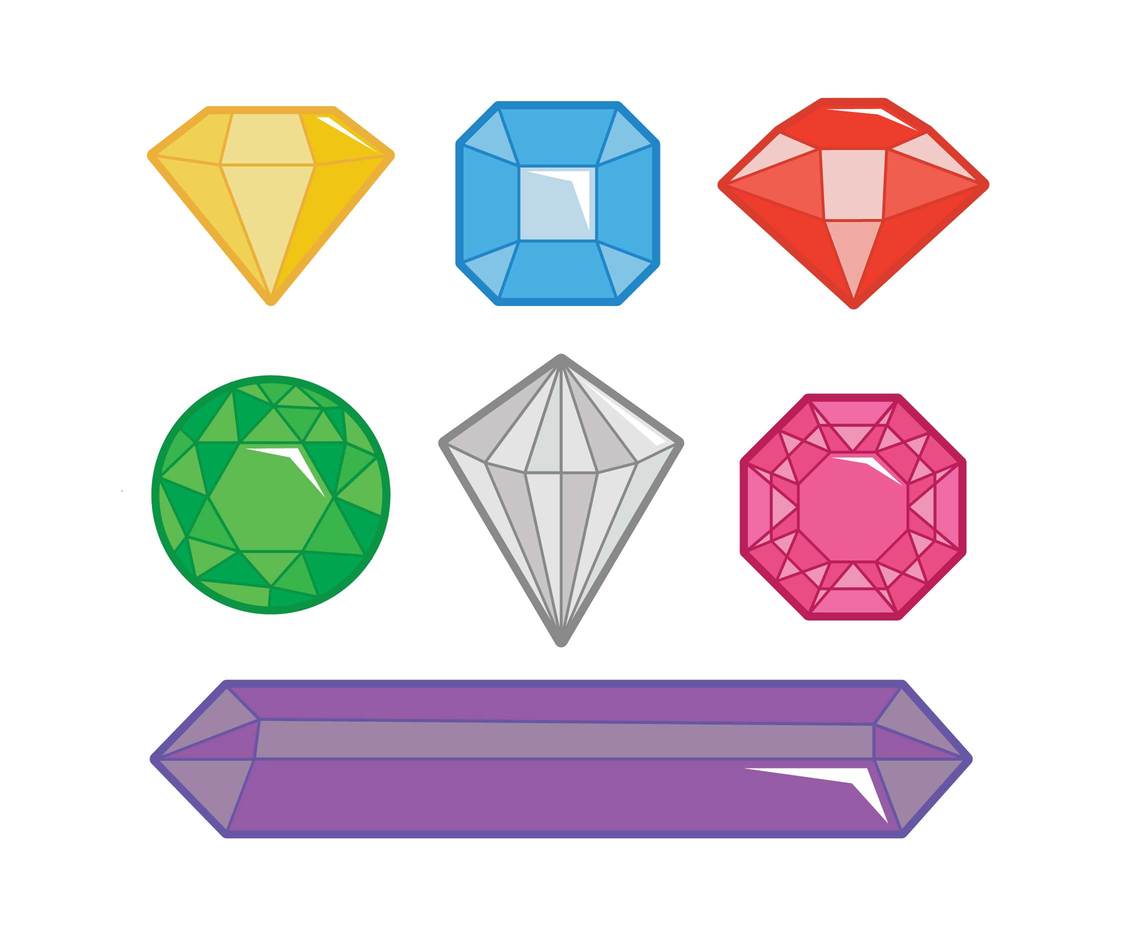 1136x936 Gem Icon Set Vector Art Graphics