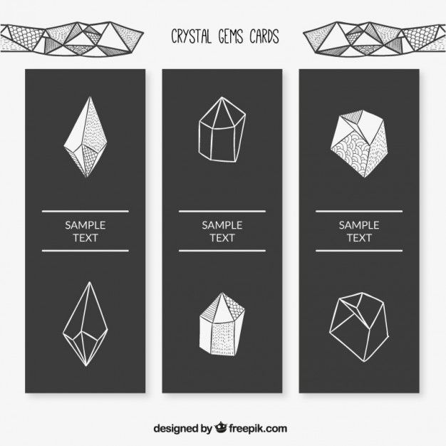 626x626 Gemstone Card Set Free Vector Design In Gemstones, Text