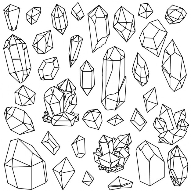 626x626 Hand Drawn Gemstone Vector Free Download
