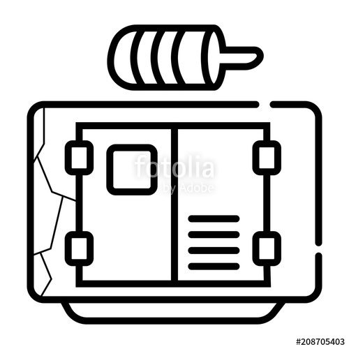 500x500 Generator Icon Vector Stock Image And Royalty Free Vector