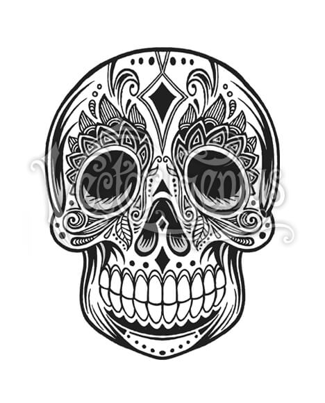 Patterned Day Of The Dead Clipart Vector Genius Original Clipart 468x580 Patterned Day Of The Dead Clipart Vector Genius Original Clipart