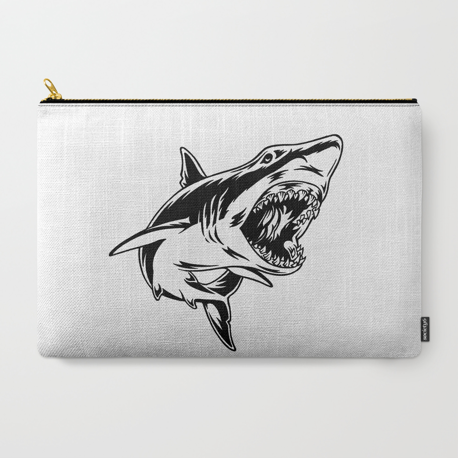 Vector Genius Shark Attack Carry All Pouch 1500x1500 Vector Genius Shark Attack Carry All Pouch