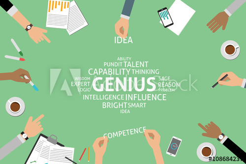 Vector Genius Concept, Template 500x334 Vector Genius Concept, Template