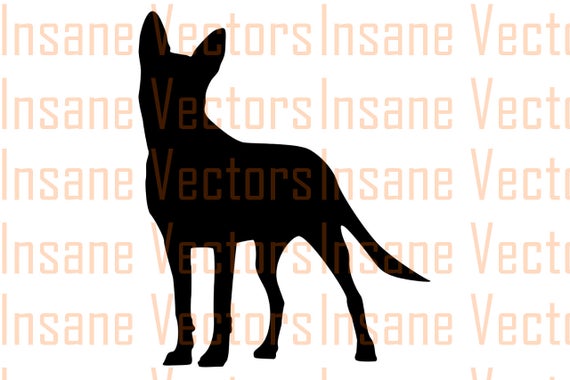 570x380 German Shepherd Vector Silhouette Clip Art Image German Etsy