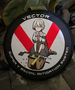 250x300 Girl's Frontline Morale Patch, Cosplay, Kriss Vector Gfl Anime