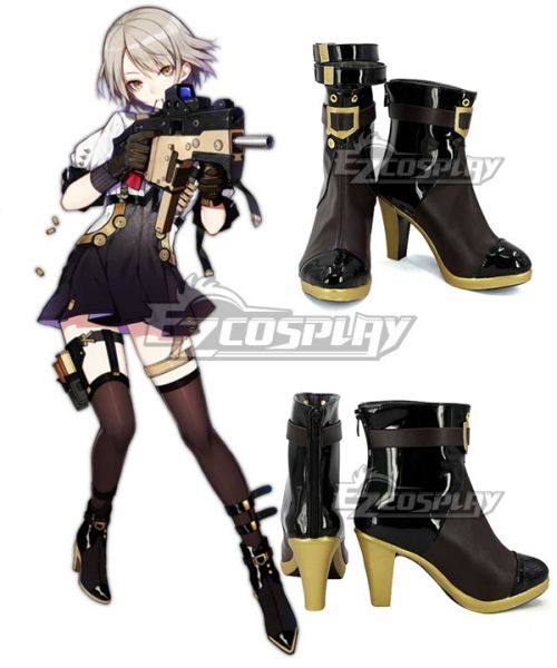 Girls' Frontline Kriss Vector Black Golden Shoes Cosplay Boots 500x600 Girls' Frontline Kriss Vector Black Golden Shoes Cosplay Boots