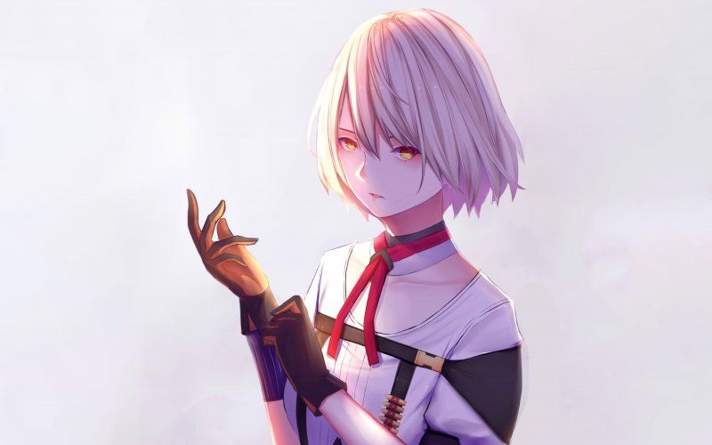 800x500 Vector, Girls Frontline, Anime, White Hair Girls' Frontline