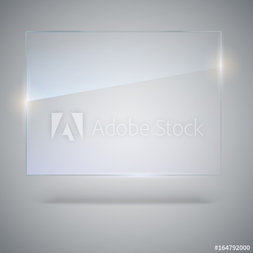 Fototapeta Blank, Transparent Vector Glass Plate Vector Template 500x500 Fototapeta Blank, Transparent Vector Glass Plate Vector Template