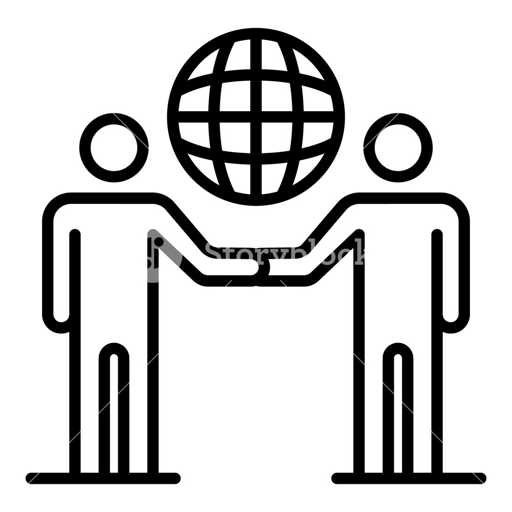 1000x1000 Global Partner Charity Icon Outline Global Partner Charity Vector