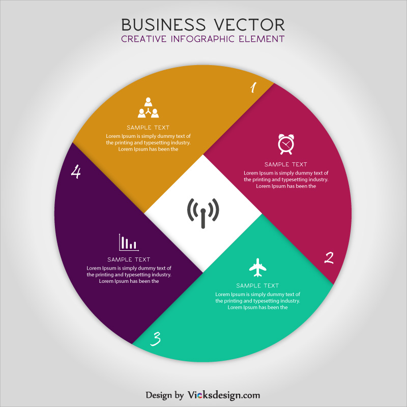 800x800 Business Infographic Steps Vector, Global Web Network, Way