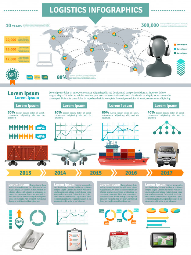 626x834 Global Logistics Infographics Vector Free Download