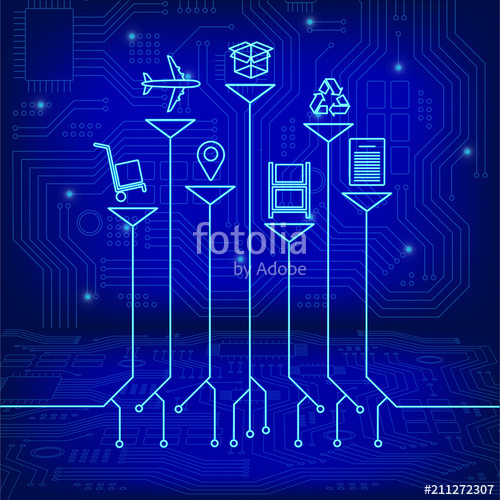 500x500 Global Logistics Network Growth Tree Idea With Global Logistics