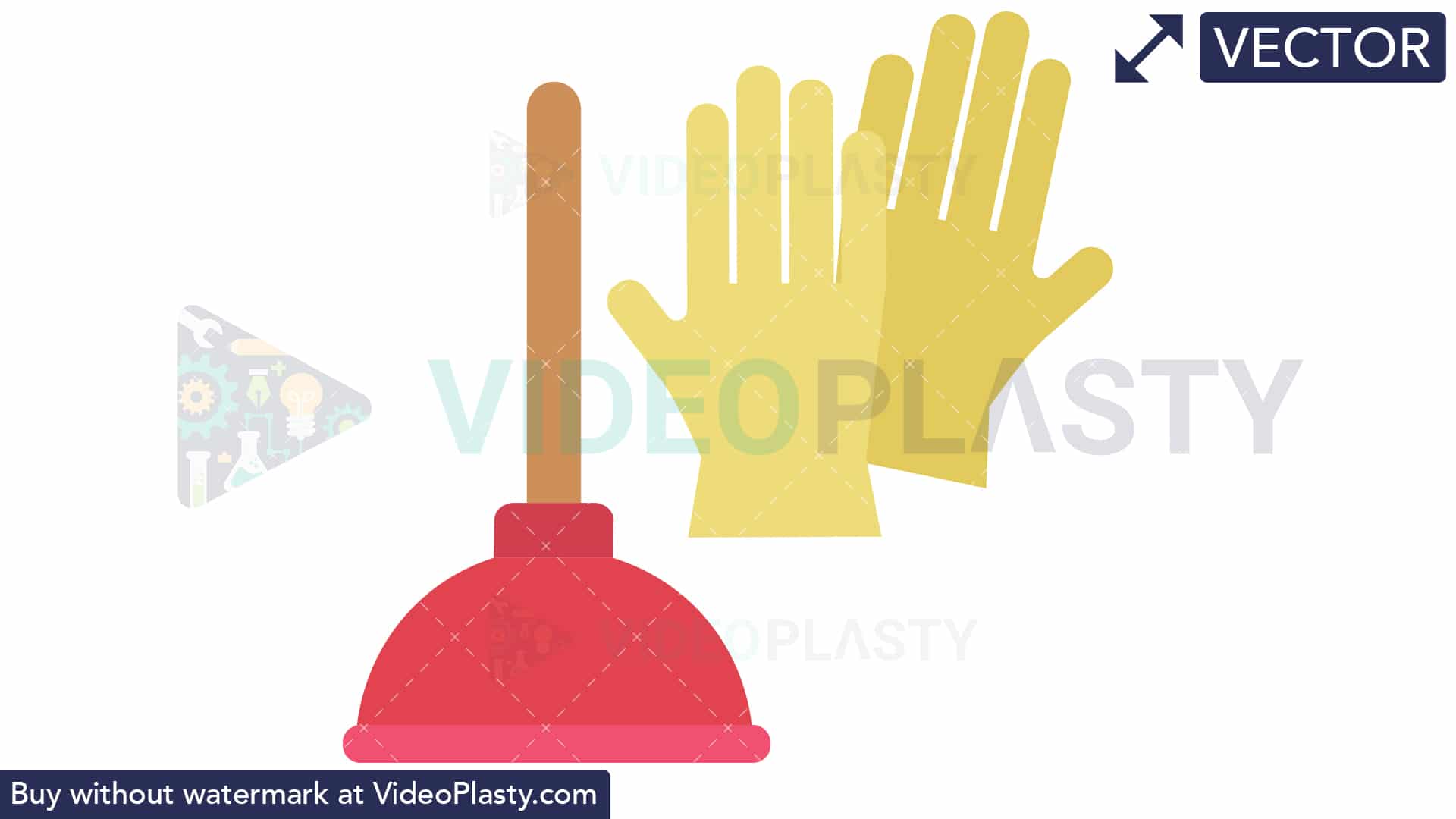 1920x1080 Plunger And Gloves Icon