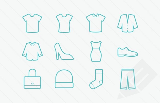 Clothing Icons Vector Glyphs Vector Free Download 626x405 Clothing Icons Vector Glyphs Vector Free Download
