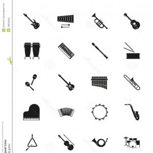 Collection Musical Instruments Glyphs Musical Instruments Vector 300x300 Collection Musical Instruments Glyphs Musical Instruments Vector