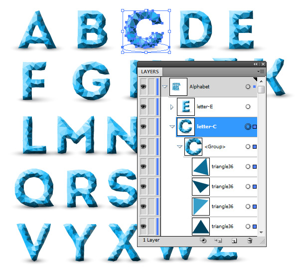 How To Convert Text To Vector Glyphs 610x545 How To Convert Text To Vector Glyphs
