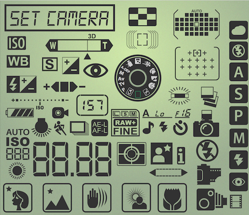 Camera Icon Vector Glyphs 512x441 Camera Icon Vector Glyphs