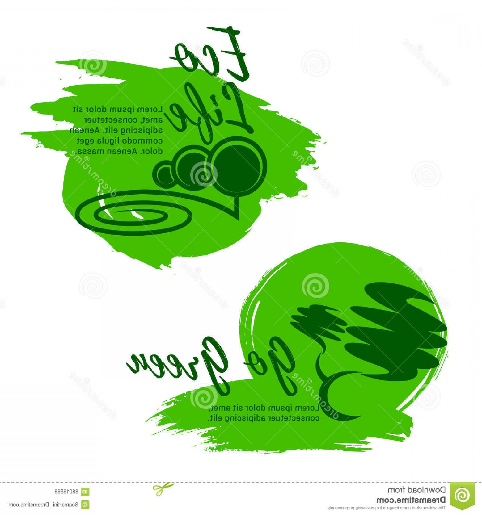 1560x1668 Stock Illustration Eco Life Green Environment Vector Icons Go