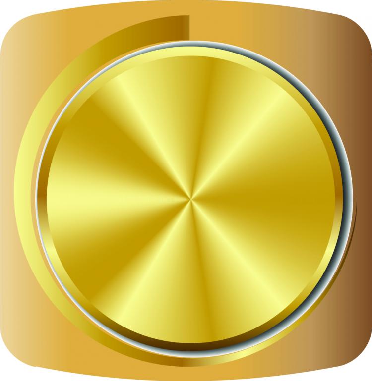 750x769 Gold Volume Knob