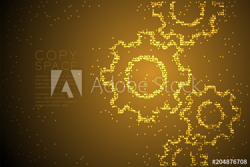 500x334 Abstract Geometric Circle Dot Pattern Engineering Gear Shape