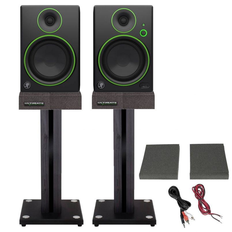 805x805 Speaker Stands Monitor Speaker Table Stands Desk Audio Vector