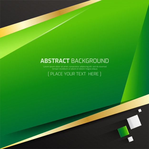 626x626 Geometric Gold Green Modern Abstract Background Vector Premium