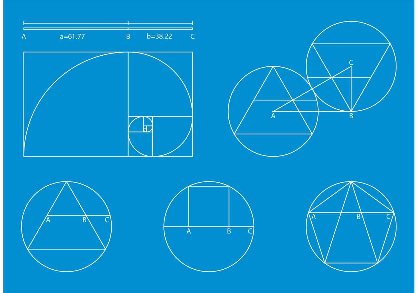 1400x980 Golden Ratio Vector
