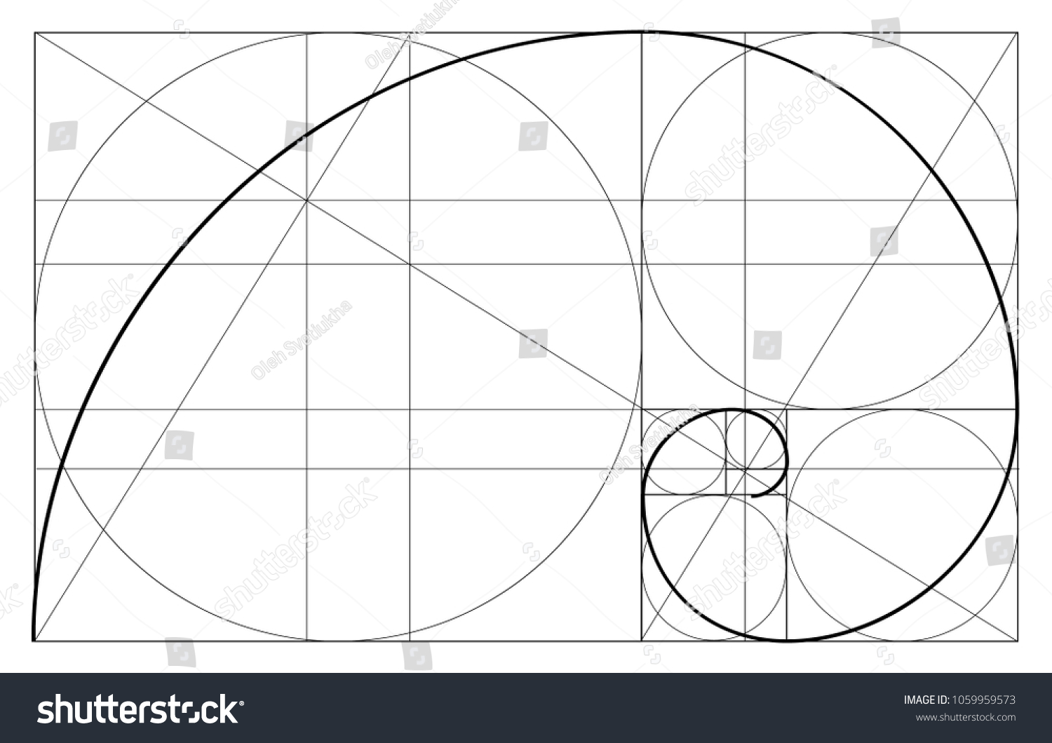 1500x1060 Template Ideas Stock Vector Golden Ratio Divine Proportions