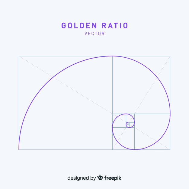 626x626 Simple Golden Ratio Background Vector Free Download