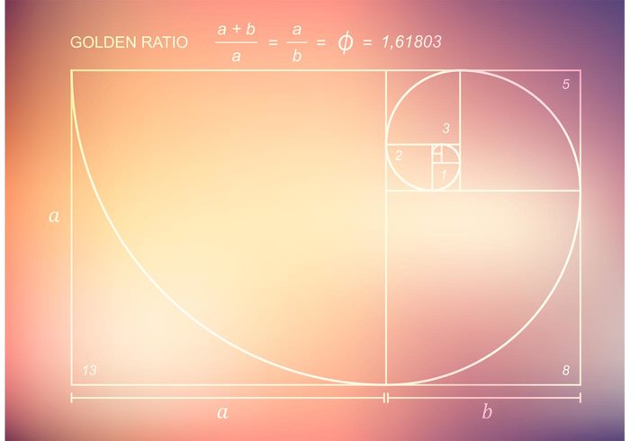 700x490 Free Vector Golden Ratio On Blurred Background Free Vectors Ui