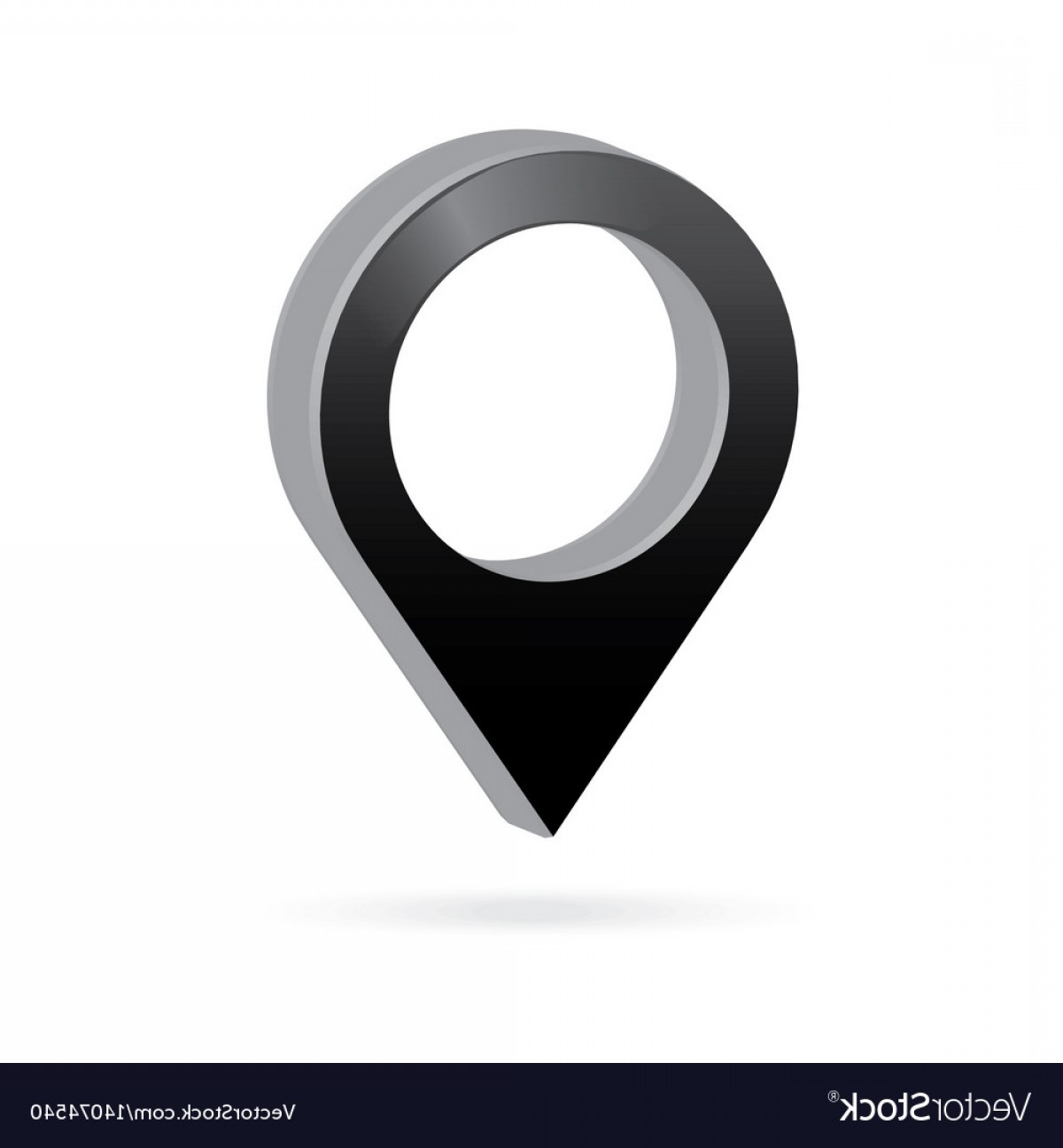 1200x1296 D Metal Black Map Pointer Icon Marker Gps Vector Soidergi