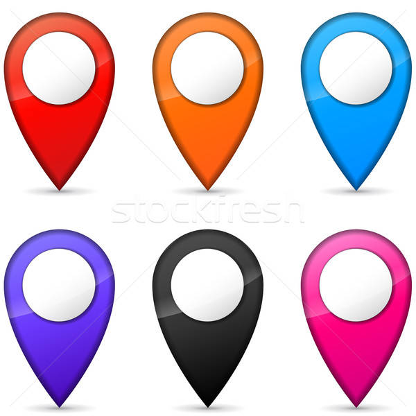 600x600 Vector Gps Icons Vector Illustration Francois Poirier