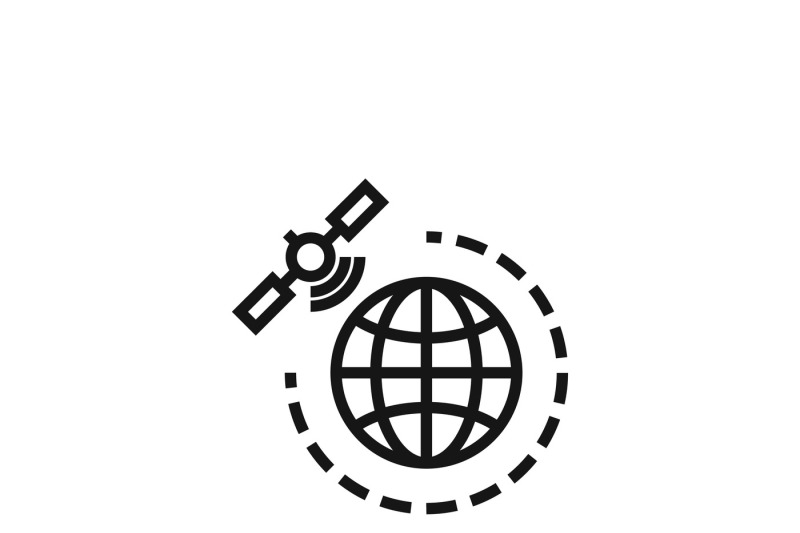 800x533 World Gps Satellite Vector Icon