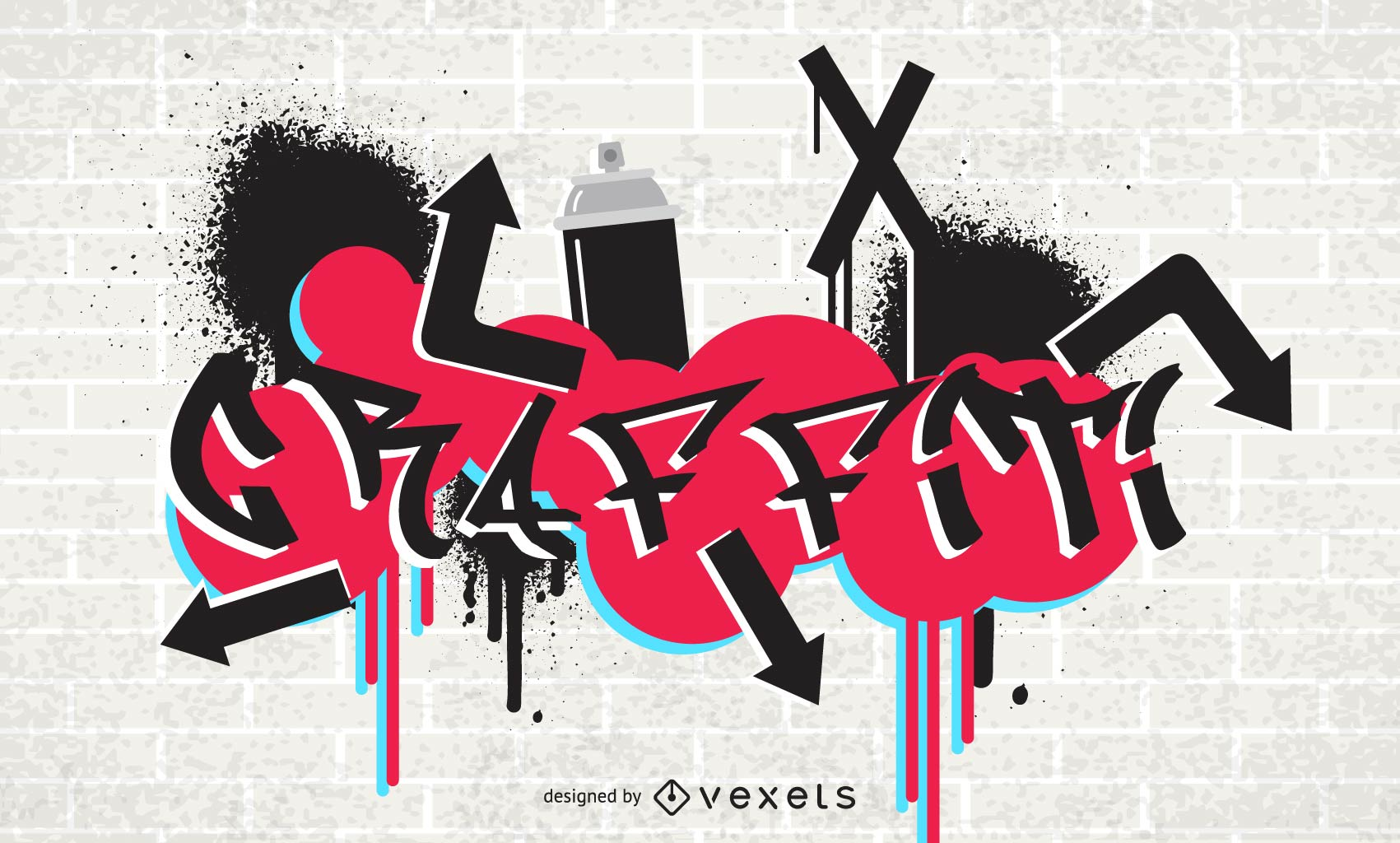 1701x1024 Graffiti Fonts Vector