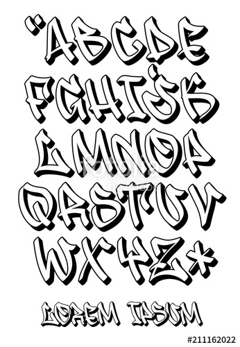 346x500 Graffiti Font Hand Written