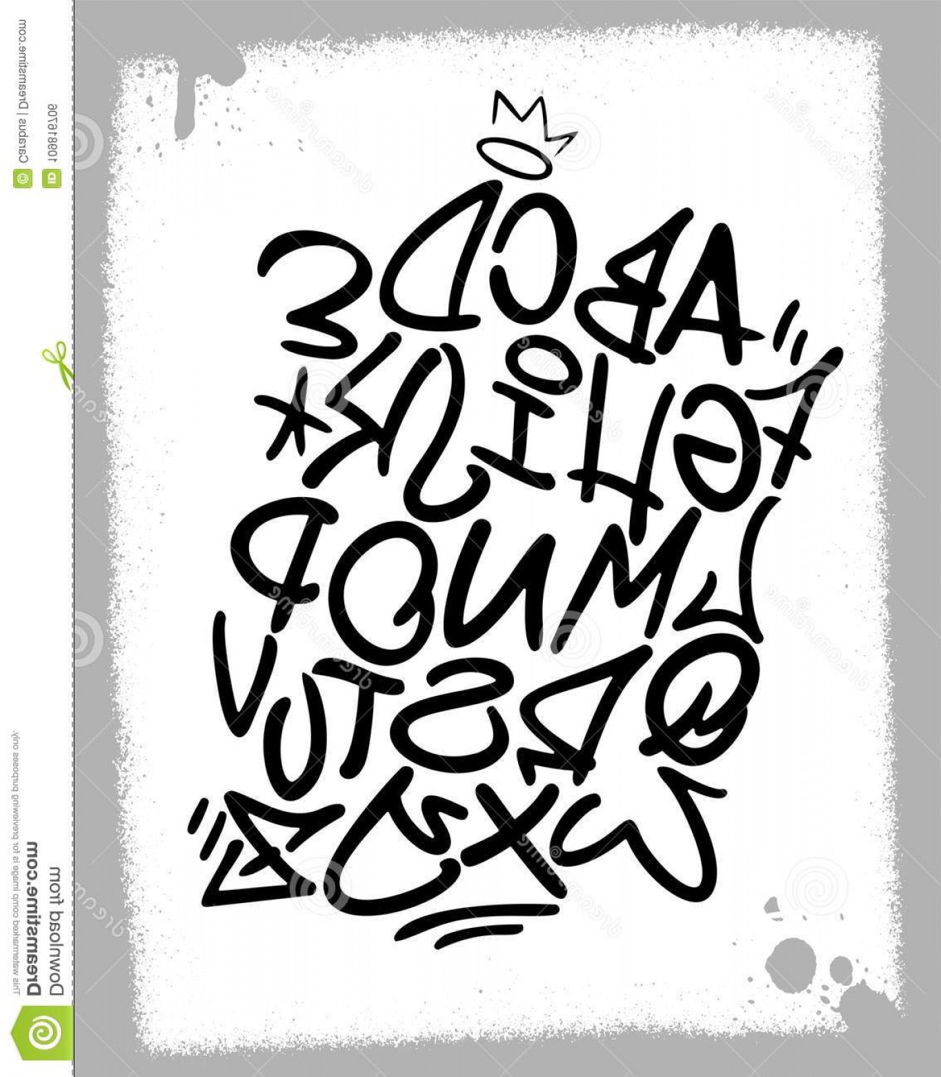 1364x1560 Handwritten Graffiti Font Alphabet Artistic Hip Hop Typography