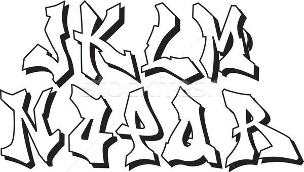 600x340 Vector Graffiti Font