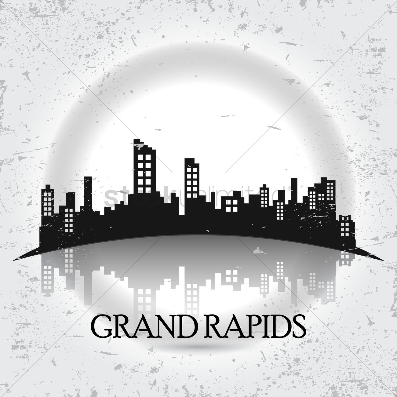 1300x1300 Grand Rapids Vector Image