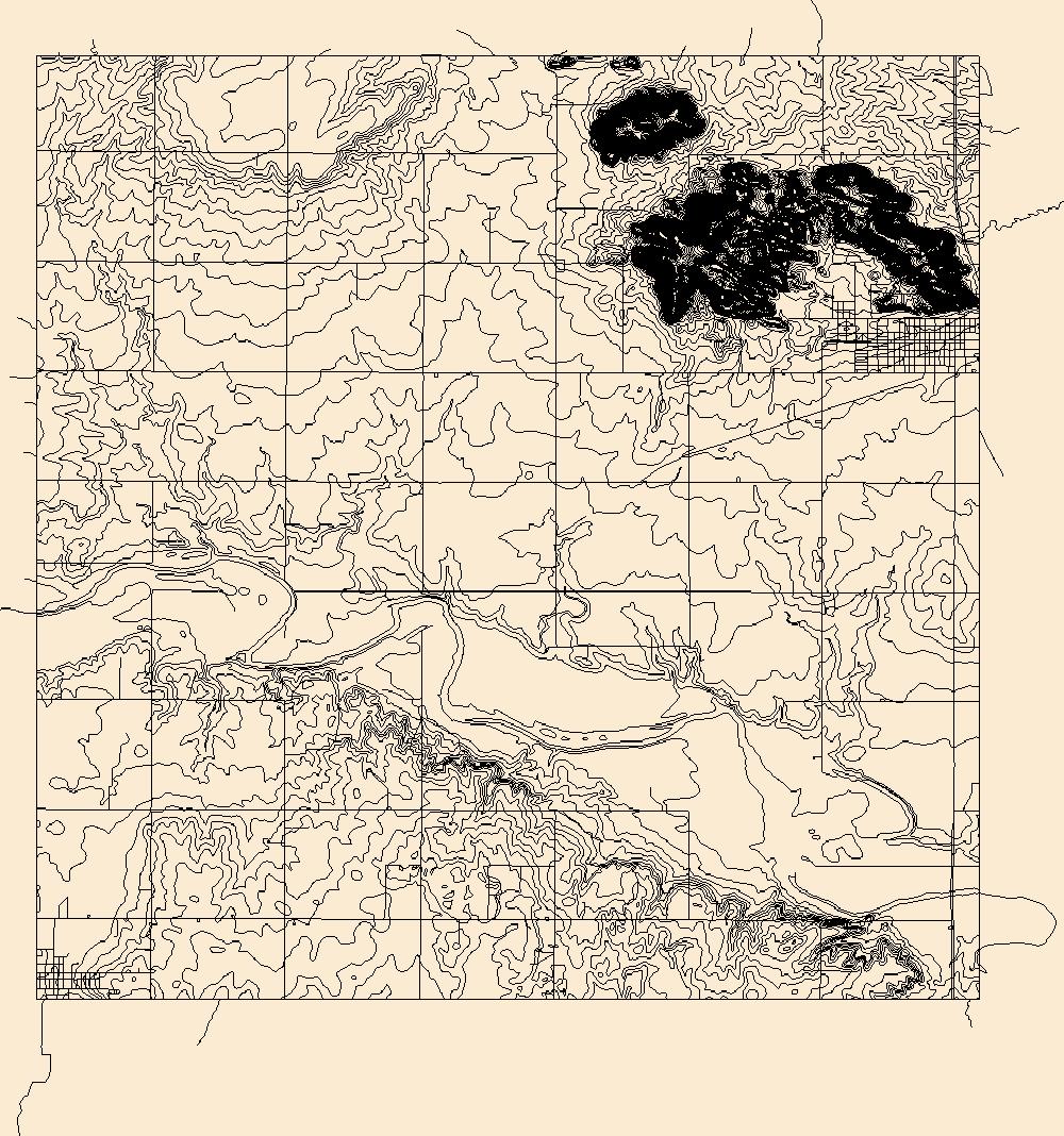 1000x1068 Usgs Topo Map Vector Data