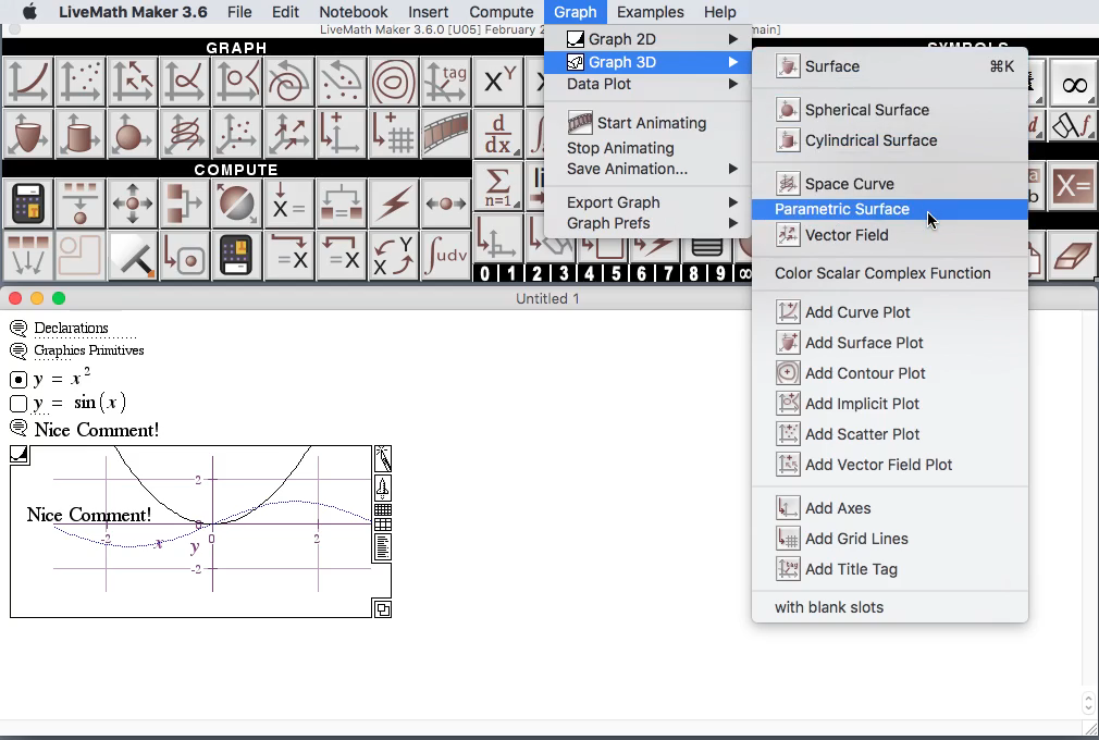 1010x680 Livemath Computer Algebra Graphing System