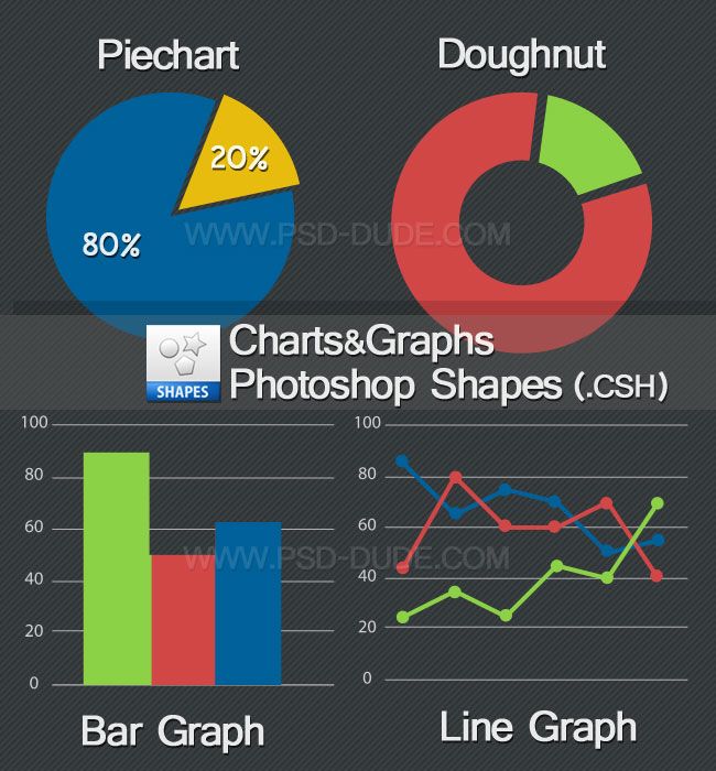 650x700 Chart And Graph Vector Photoshop Shapes Graphic Freebies