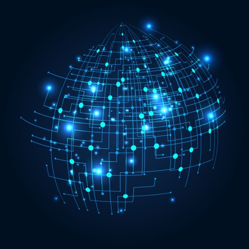 500x500 Scientific Planet Graphic Design Background Vector