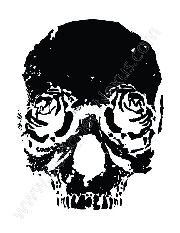 Free Vector Graphic Rose Skull Clip Art 612x792 Free Vector Graphic Rose Skull Clip Art