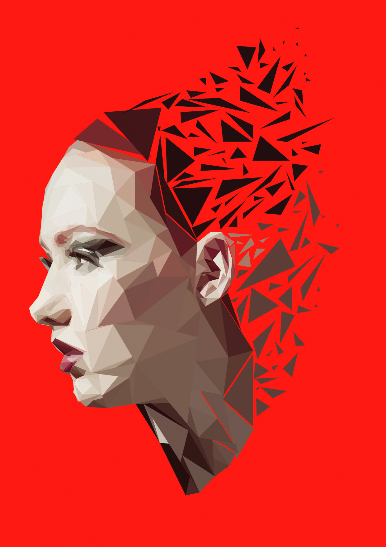 Low Poly Art Pixel Tipped Pen 1240x1754 Low Poly Art Pixel Tipped Pen